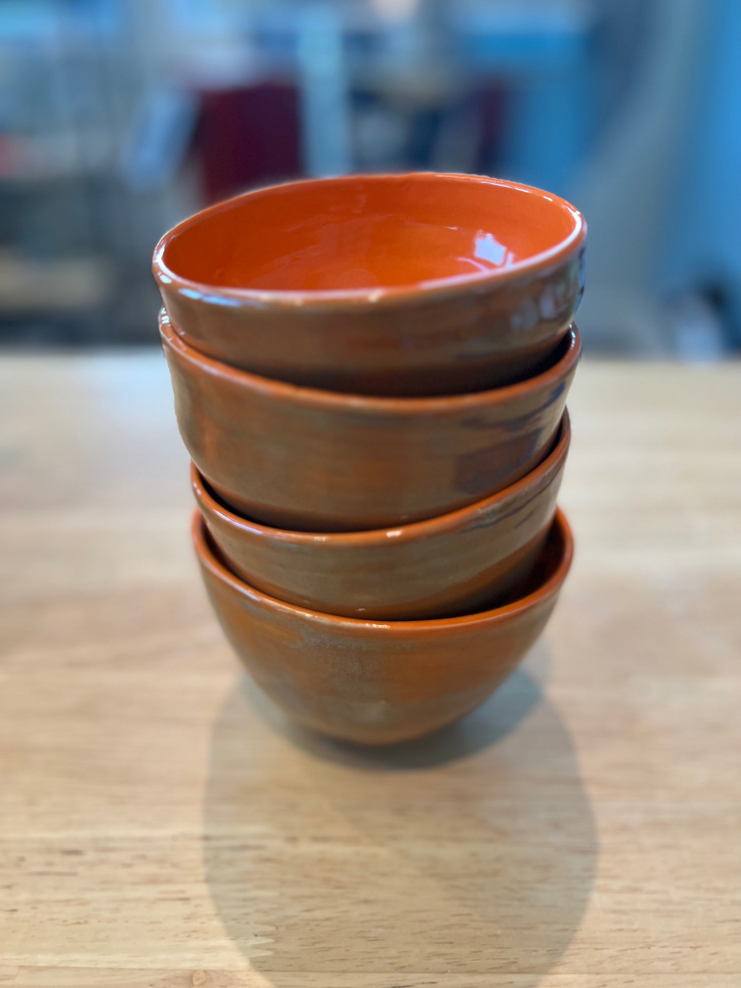 4" Wide Orange bowl