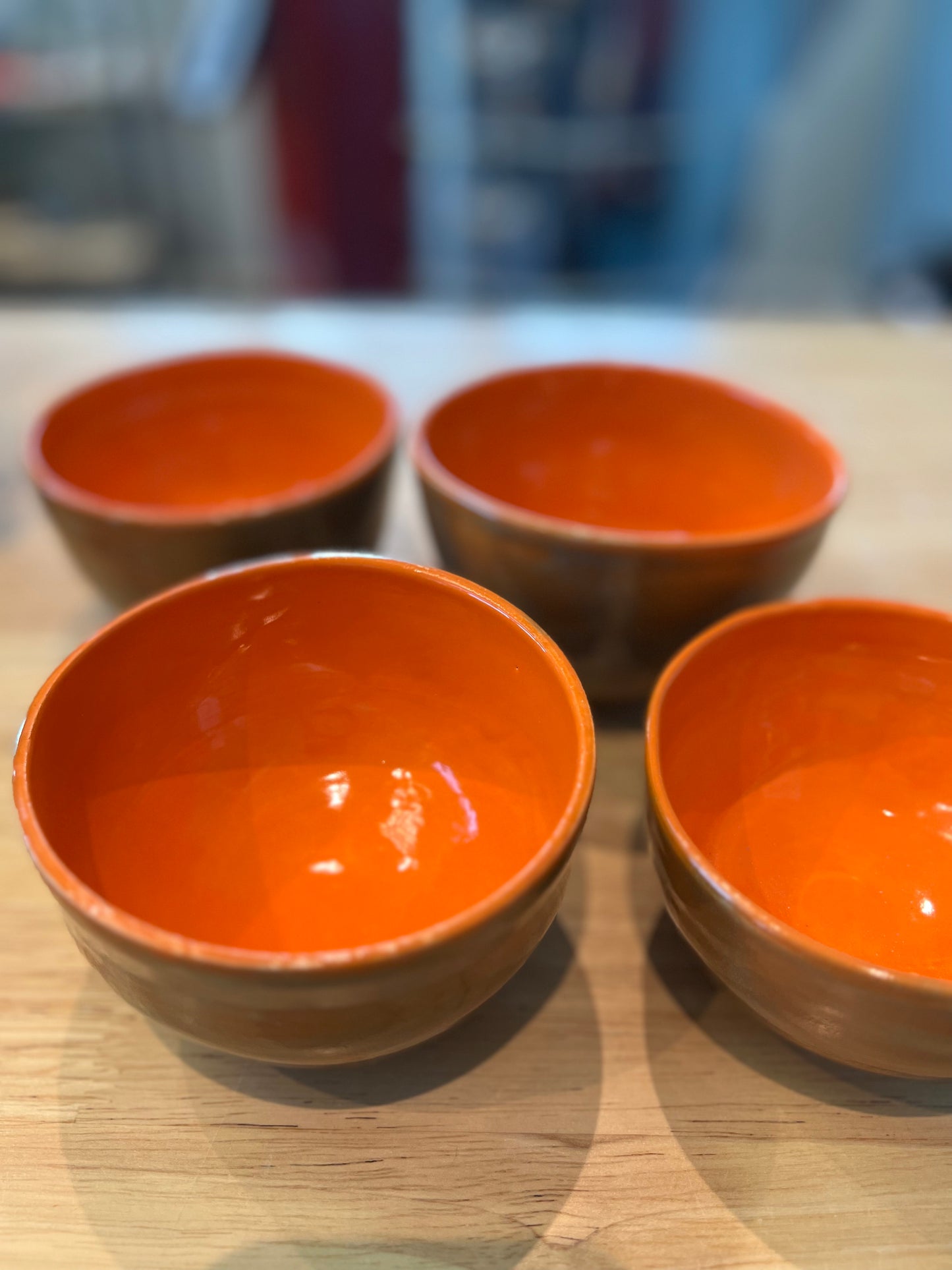 4" Wide Orange bowl
